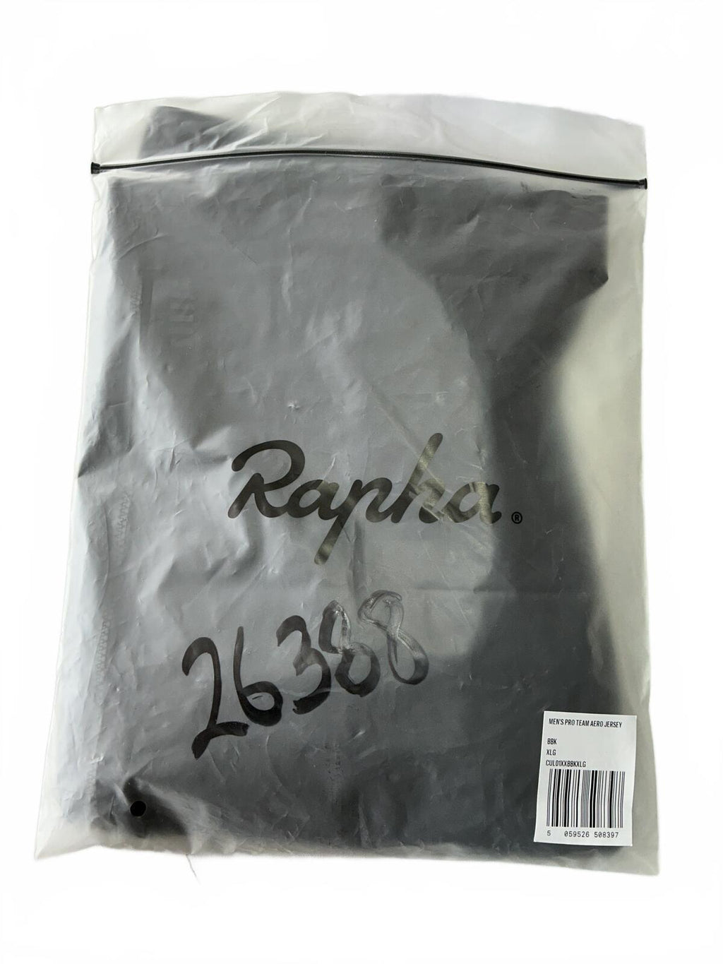 Rapha Men’s Cycling Jersey Black Size Regular XL Lightweight Breathable