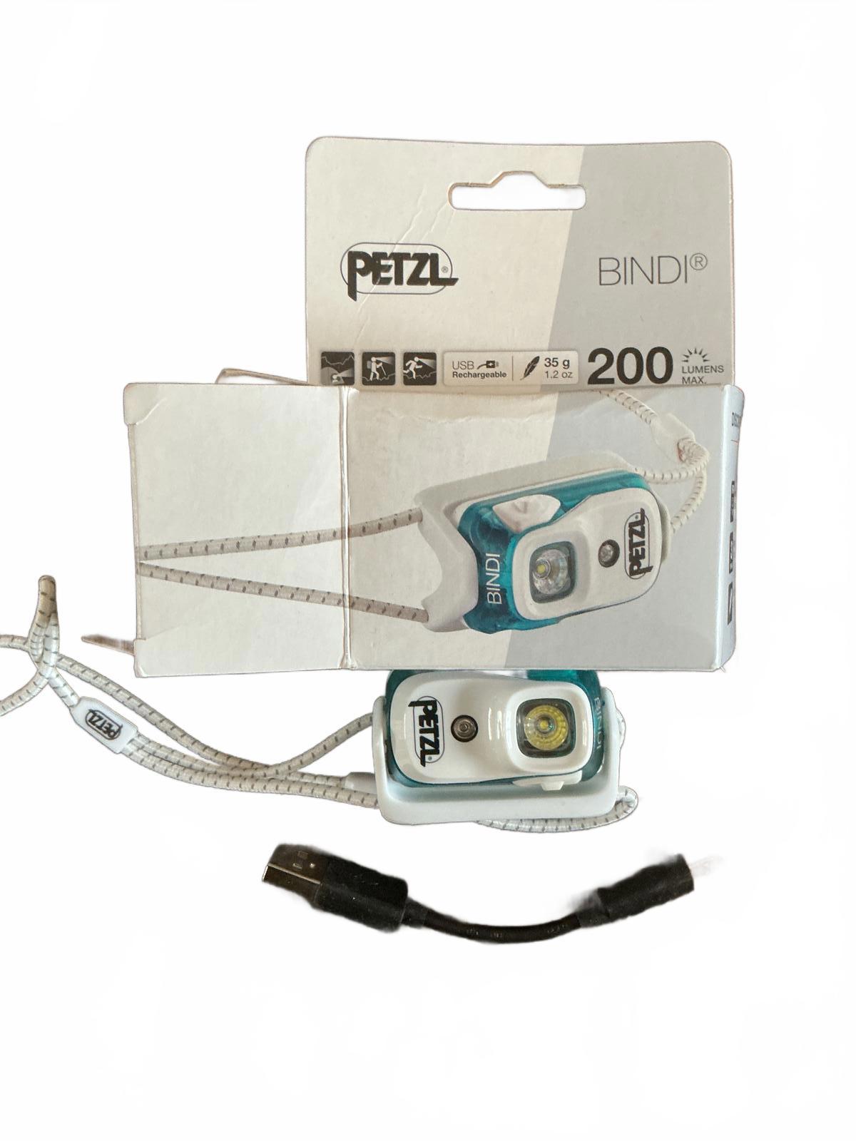 Petzl Bindi USB Rechargeable Headlamp - 200 Lumens, Lightweight 35g