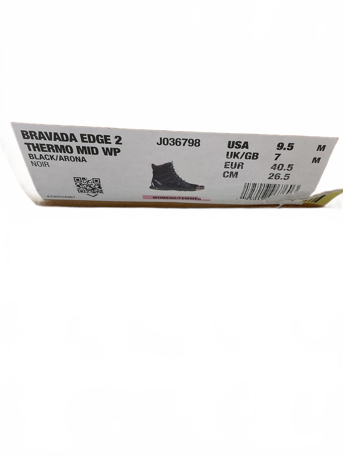 Merrell Bravada Ladies Waterproof Thermo Mid Black Hiking Boots Size UK 7