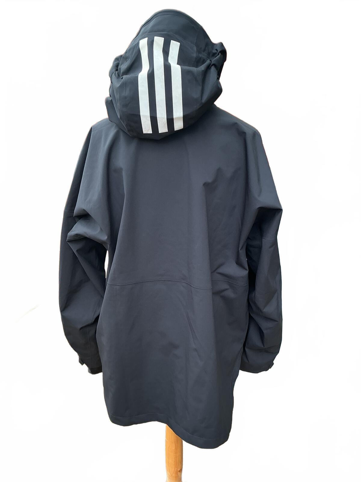 Adidas Terrex Black 2L Waterproof Hooded Jacket Size Regular XL Outdoor Coat