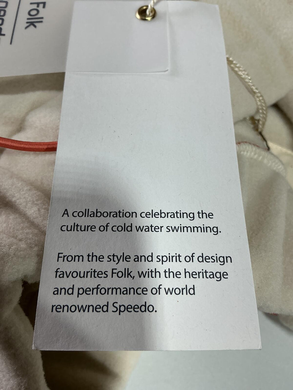 *NEW* Folk x Speedo Cream Colourblock Joggers Size S