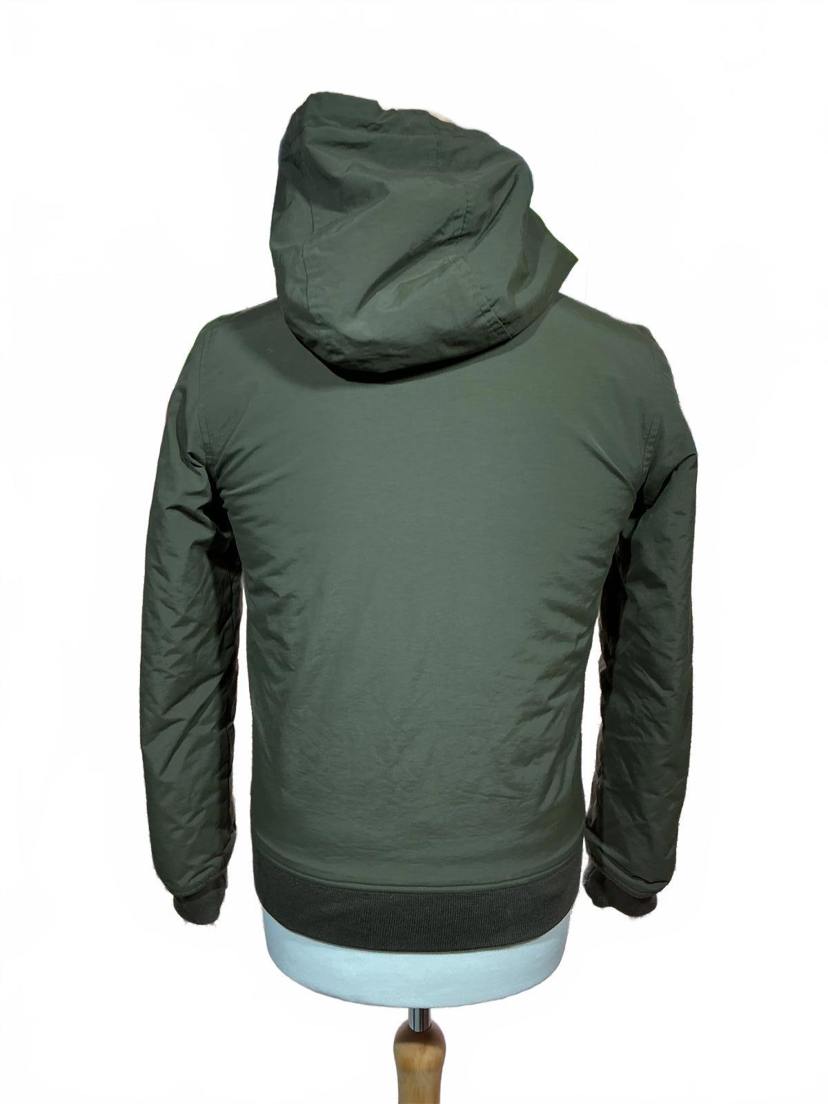 Carhartt Men's Olive Green Hooded Bomber Jacket