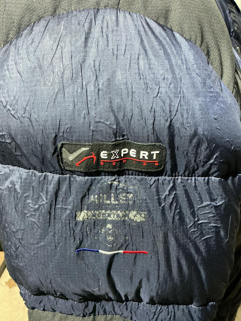 Men's Millet Navy and Black Puffer Jacket with Hood