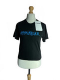 Ottolinger Black T-Shirt Puffy Logo with Blue Logo Regular M