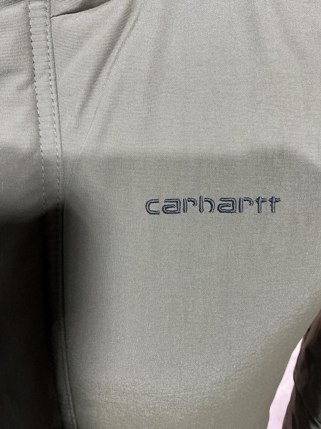 Carhartt Men's Olive Green Hooded Bomber Jacket