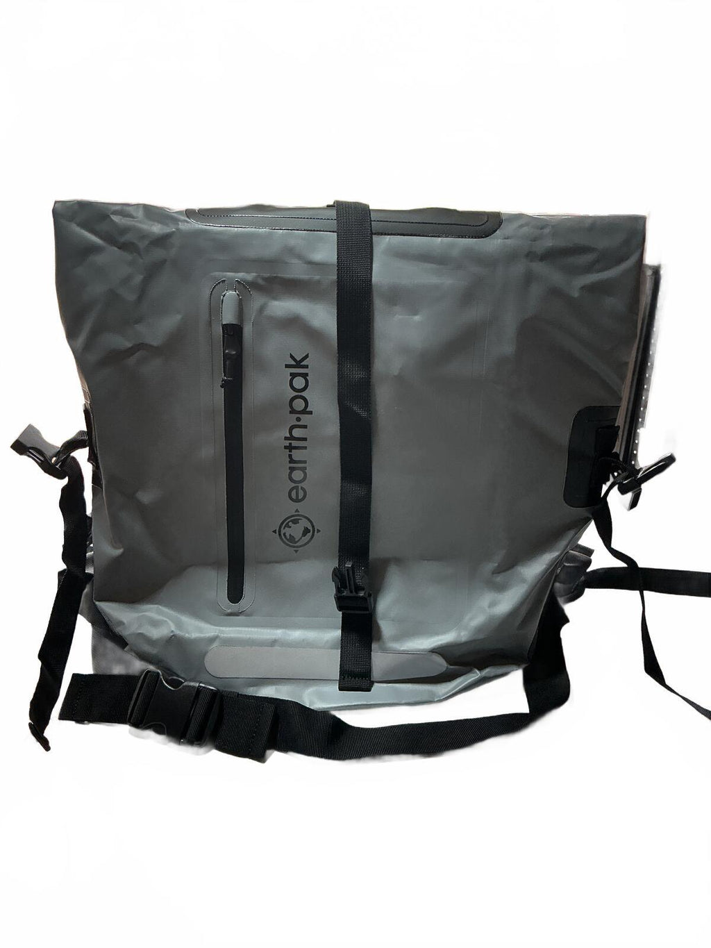 Earth Pak 35L Waterproof Roll Top Backpack Rucksack Grey