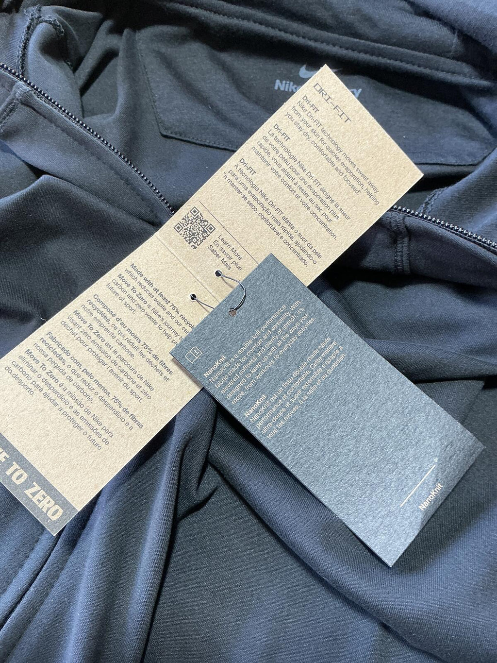 Nike Men's Primary Nanoknit Black Full Zip Hoodie Jacket Size L