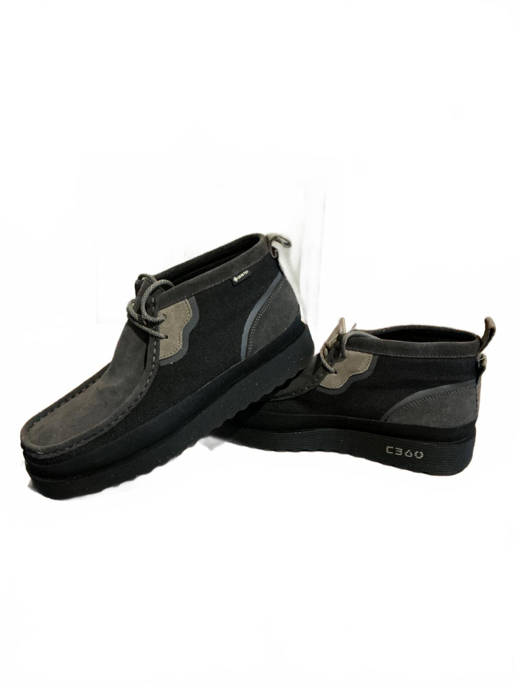 Clarks C360 Gore-Tex Black and Grey Suede Shoes Size 9