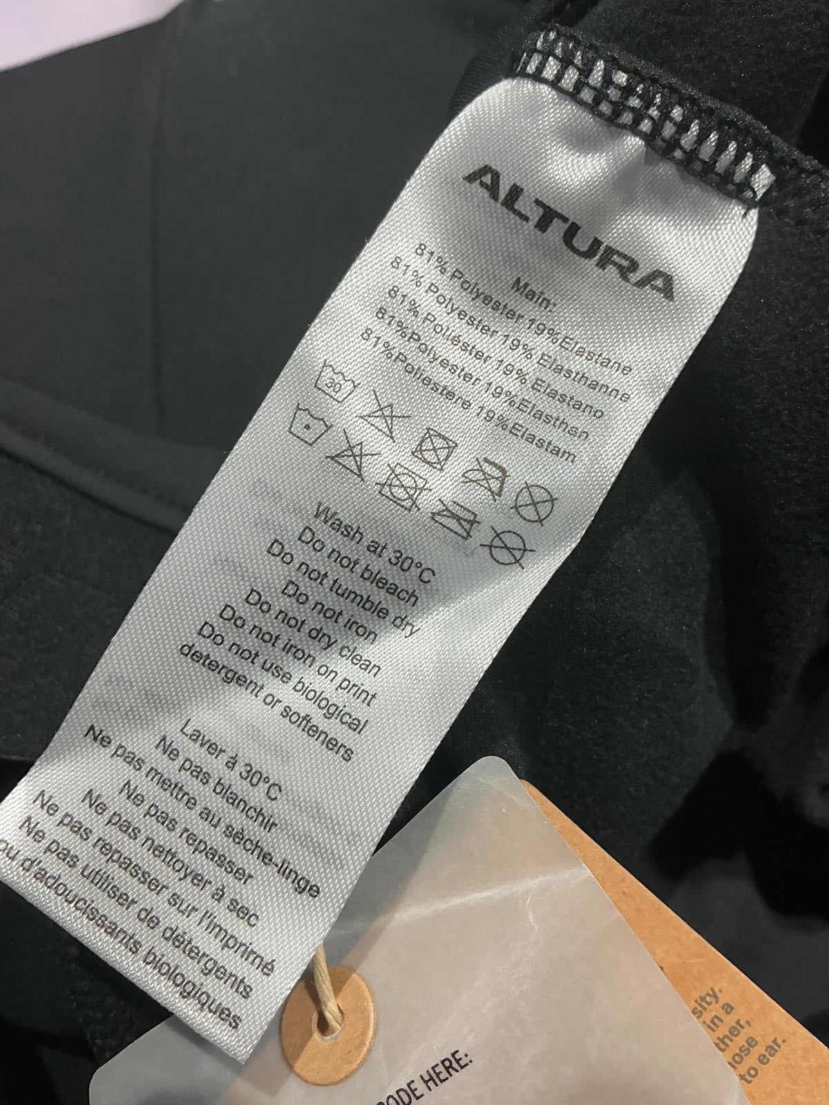 Altura Progel Plus Thermal Black Cycling Tights Size Regular 12