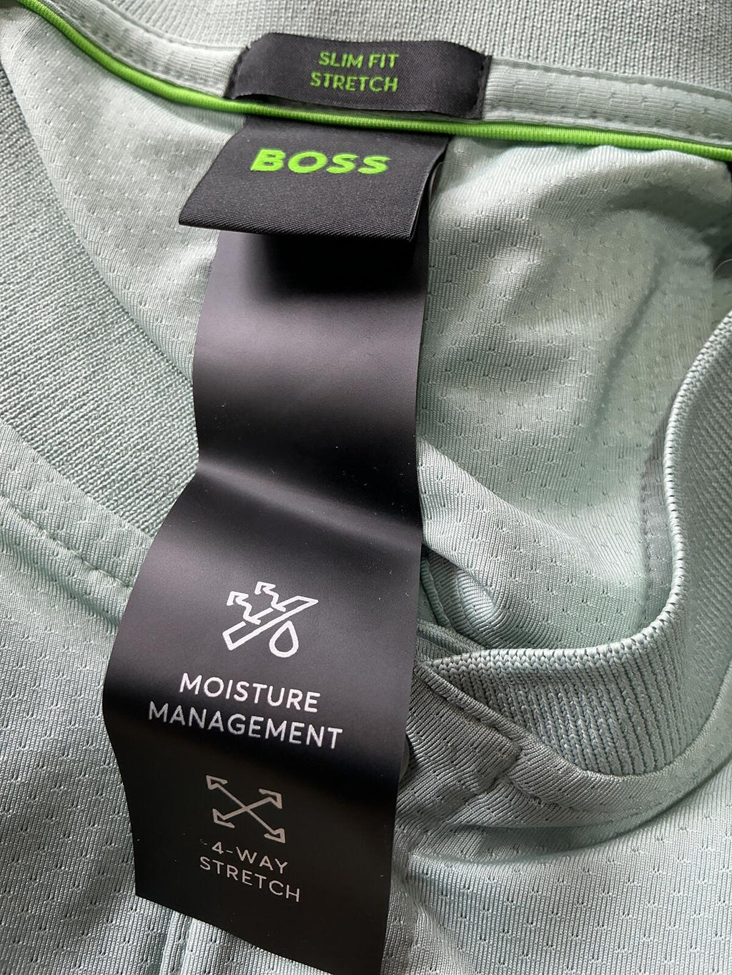 BOSS Men's Polo Shirt Light Green Size Regular Xl Casual Sportswear Golfwear