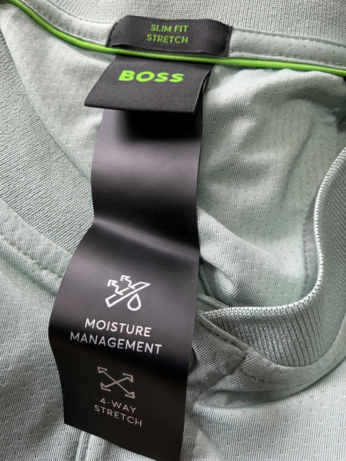 BOSS Men's Polo Shirt Light Green Size Regular Xl Casual Sportswear Golfwear