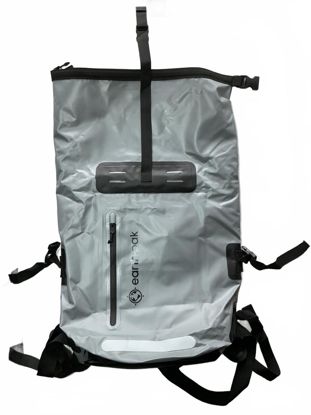 Earth Pak 35L Waterproof Roll Top Backpack Rucksack Grey