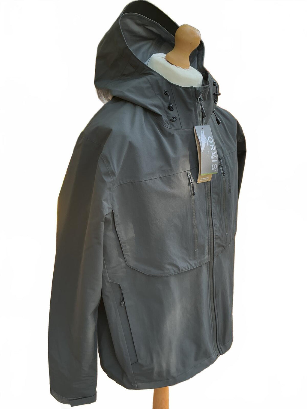 Orvis Clearwater Men's Waterproof Windproof Breathable Hooded Jacket Size XL