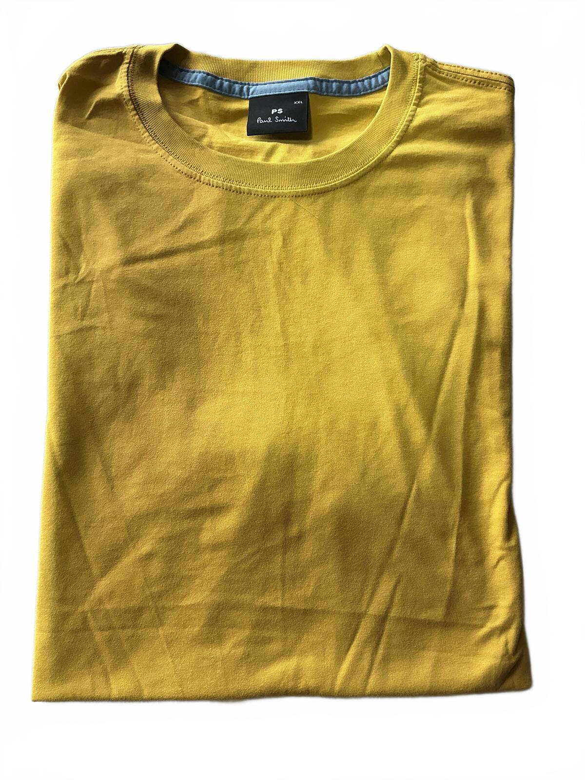 Paul Smith Men's T-Shirts Size XXL Yellow, Orange, Grey Cotton