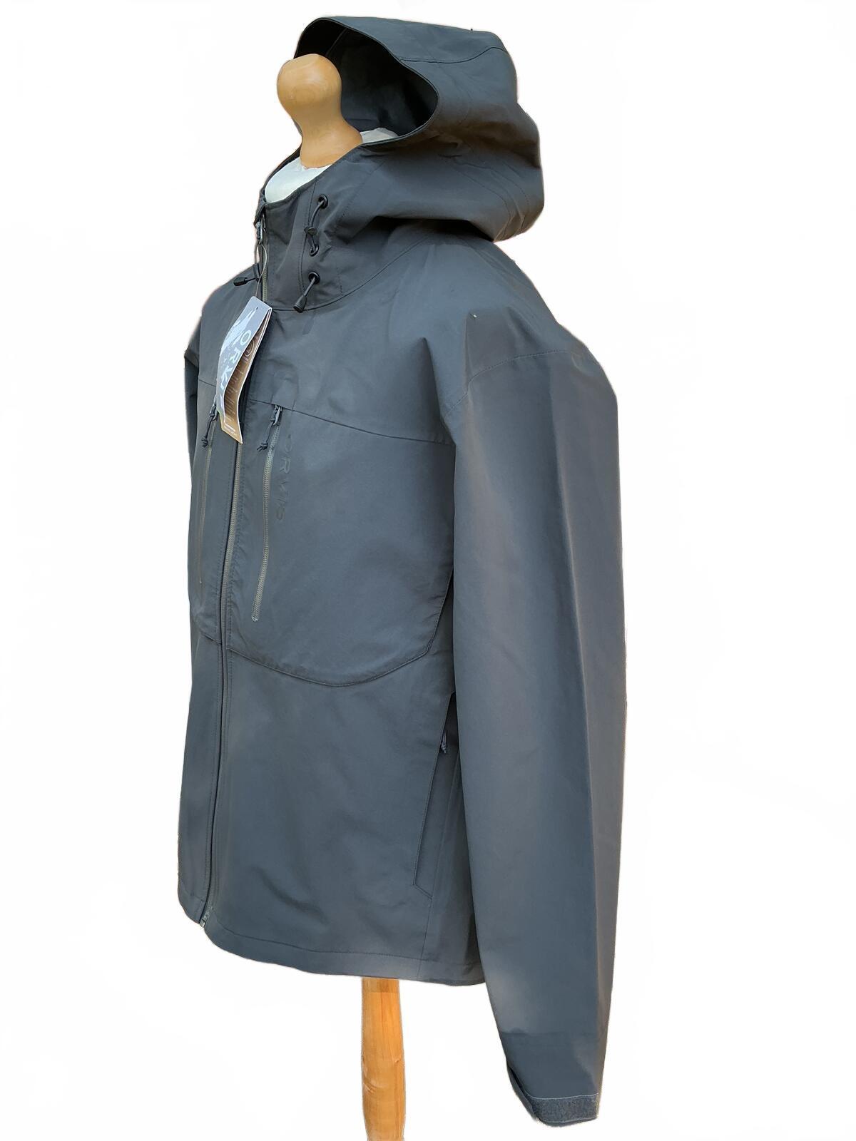 Orvis Clearwater Men's Waterproof Windproof Breathable Hooded Jacket Size XL