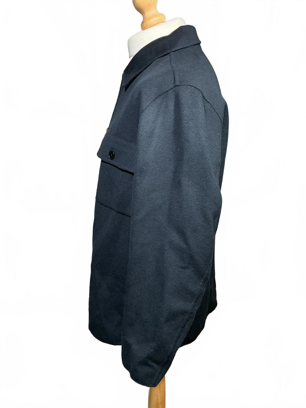 Men's Arket Navy Utility Jacket with Button Closures