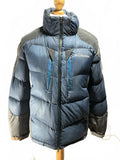 Columbia Men's Blue and Grey Puffer Jacket Medium