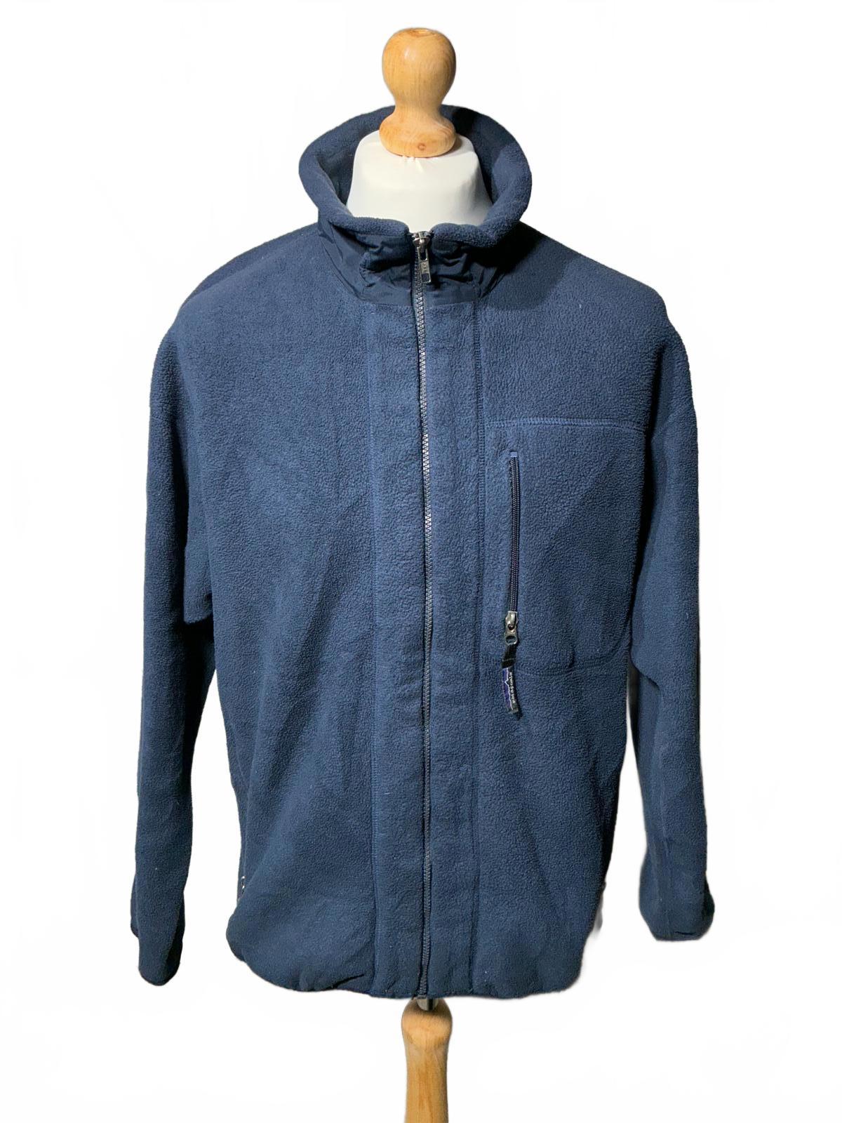 Men's Patagonia Synchilla Navy Blue Fleece Jacket Size Regular Large
