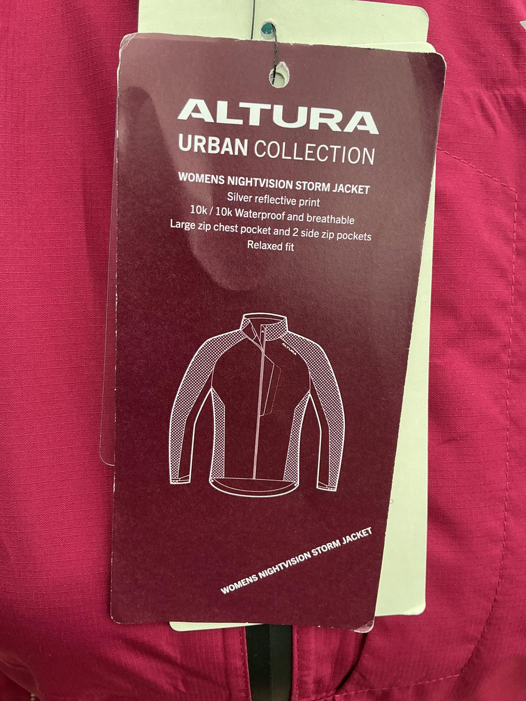 Alturs Women's Lightweight Running/Cycling Jacket Size 8