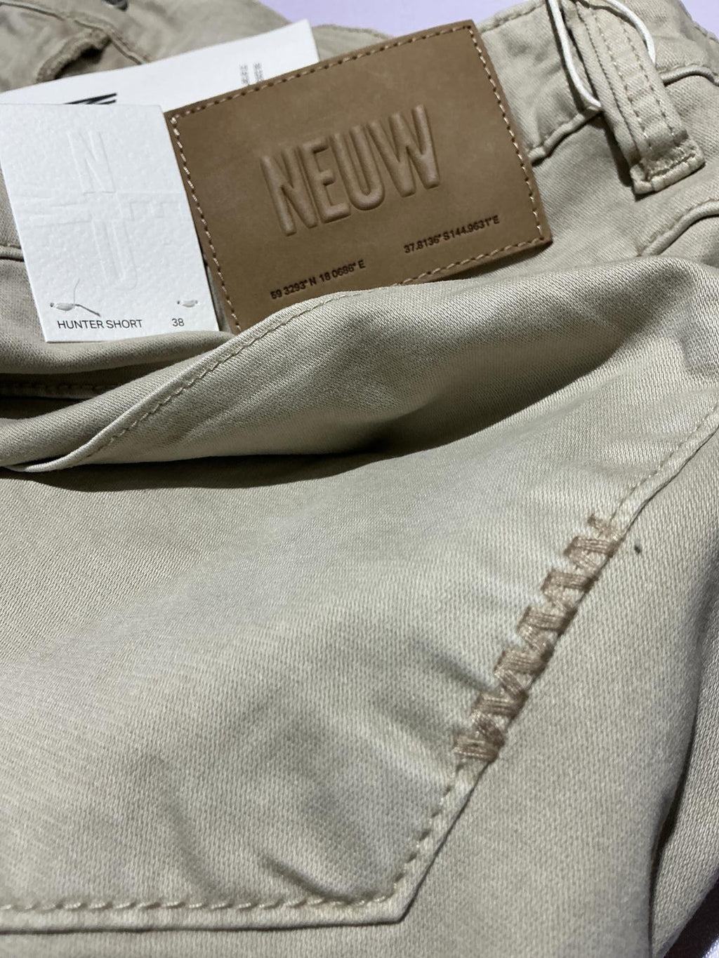 NEUW Hunter Beige Shorts Waist 38 in/Xl