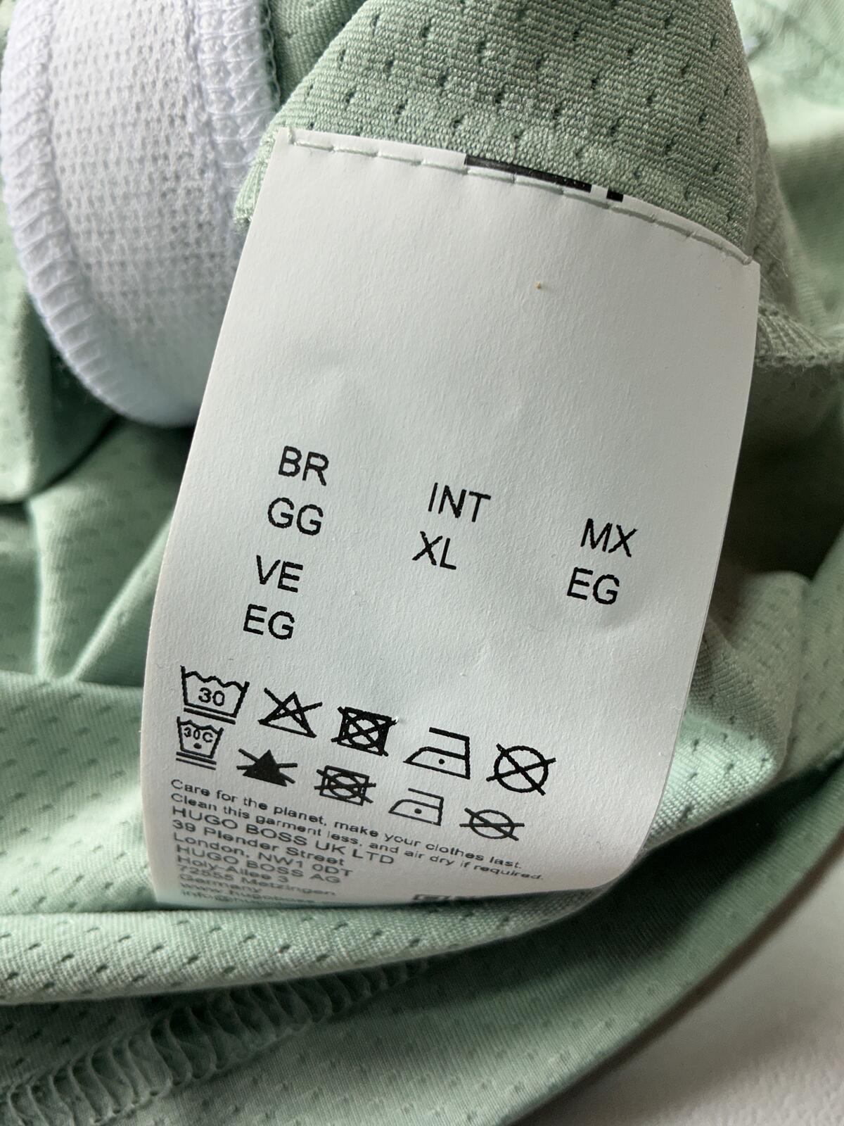 BOSS Men's Polo Shirt Light Green Size Regular Xl Casual Sportswear Golfwear