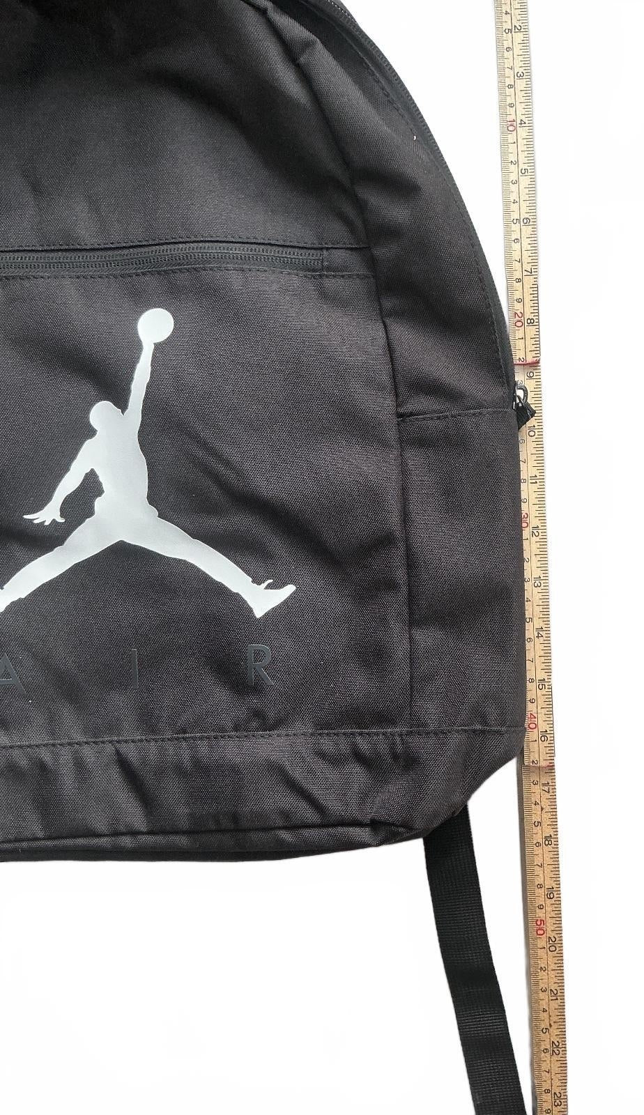 *NEW* Jordan PC Black Backpack One Size Black White Stylish With Pencilcase
