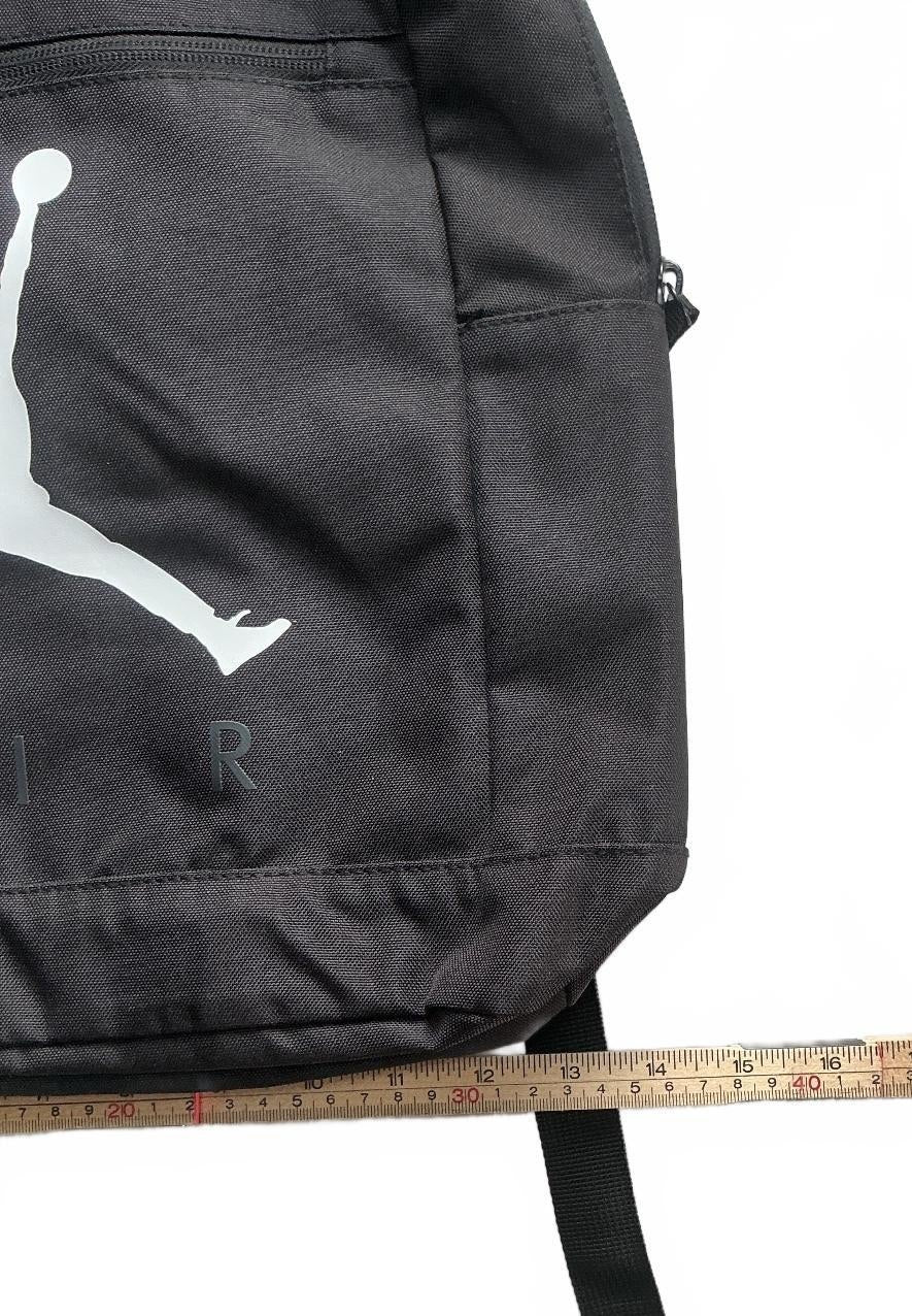 *NEW* Jordan PC Black Backpack One Size Black White Stylish With Pencilcase