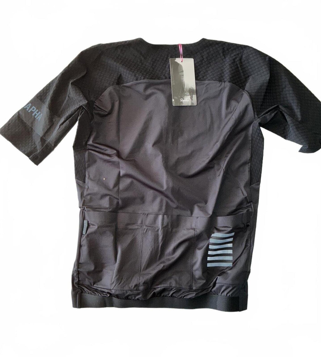 Rapha Men’s Cycling Jersey Black Size Regular XL Lightweight Breathable