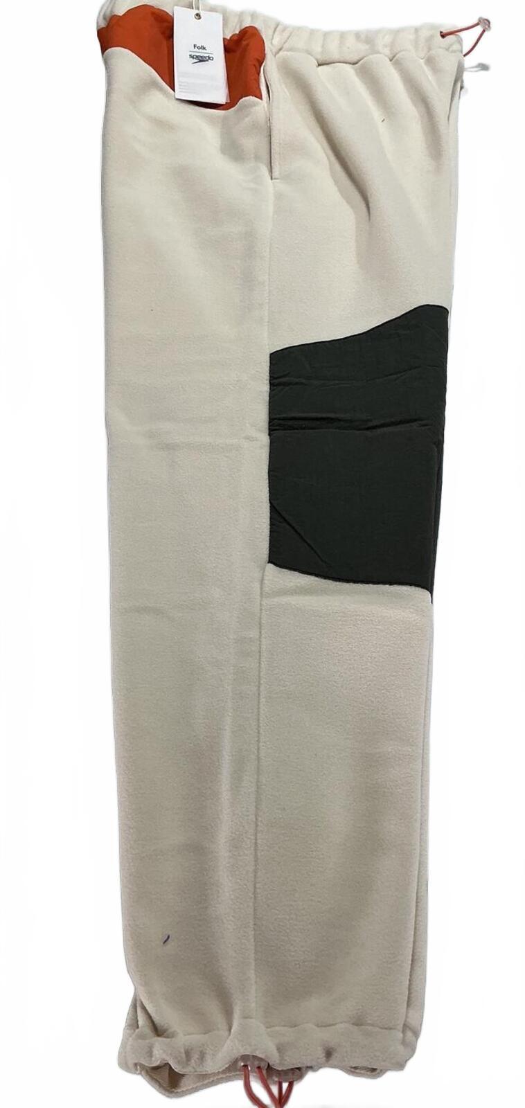 *NEW* Folk x Speedo Cream Colourblock Joggers Size M