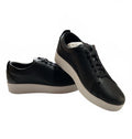 FitFlop Rally Black Leather Sneakers UK Size 6 Comfortable Casual Shoes