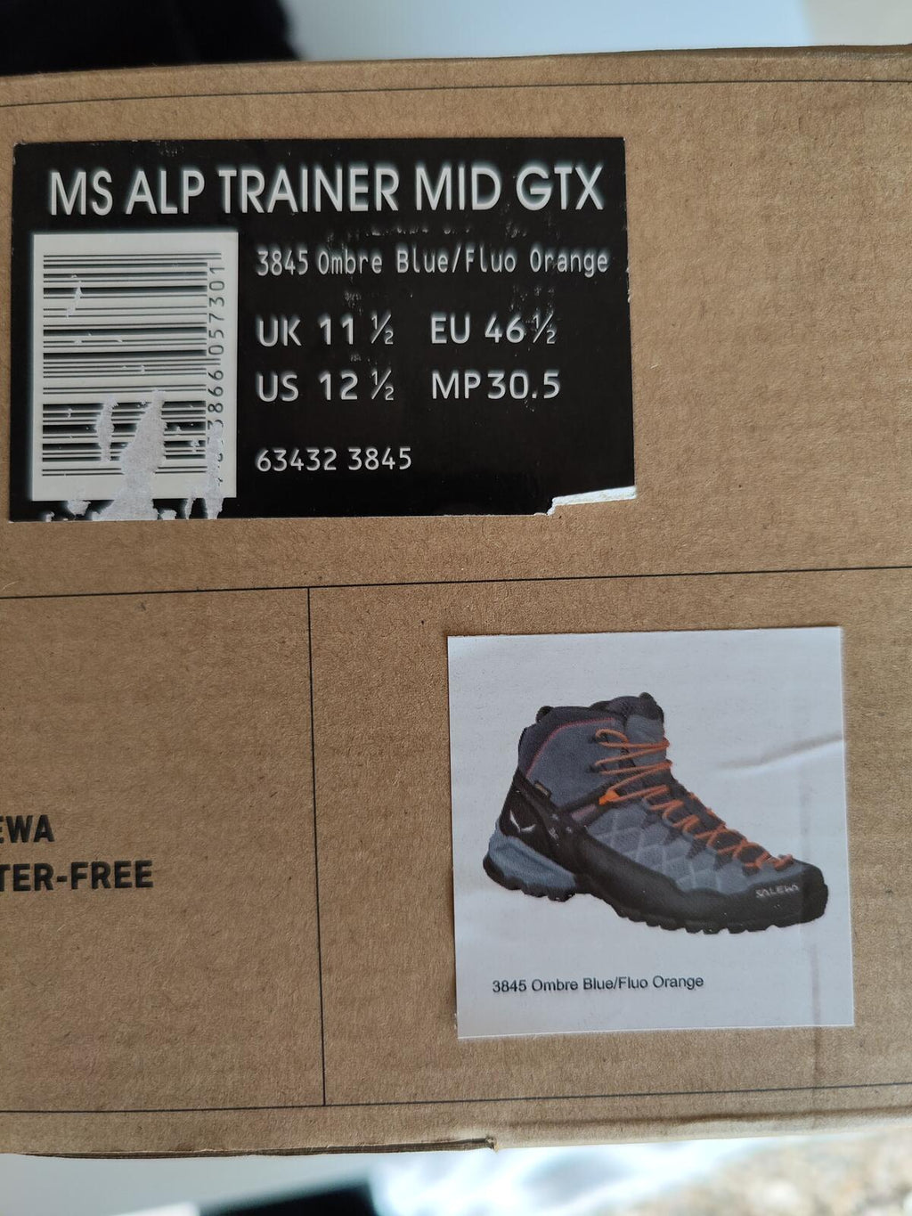 Salewa Alp Trainer Mid Gtx  Hiking Boots Size UK 11.5 Durable Outdoor Footwear